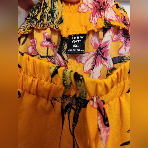 Yellow Tropical 2 Piece Set And Skirt shein - Picture 5 of 14